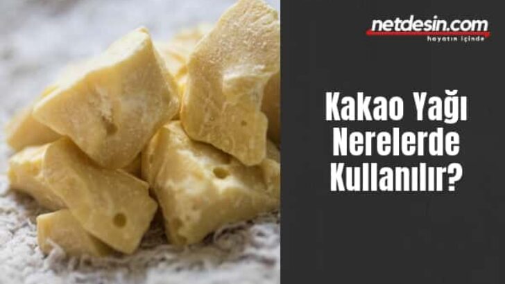 Kakao Yağı Nerelerde Kullanılır?
