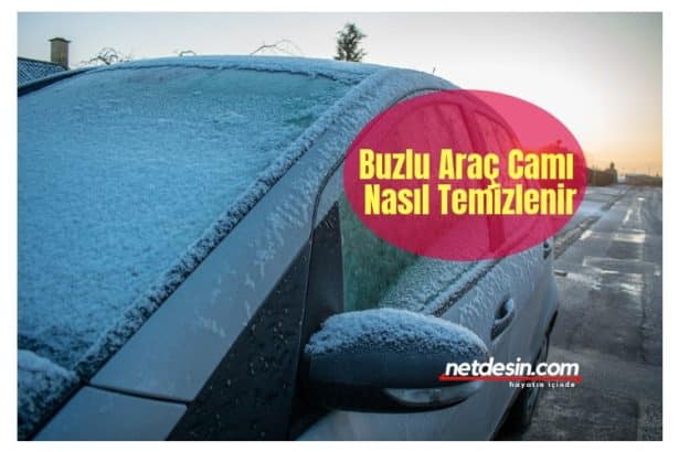 Araba camı buz temizleme