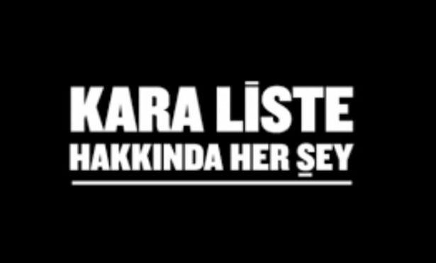 Kara listede olanlar